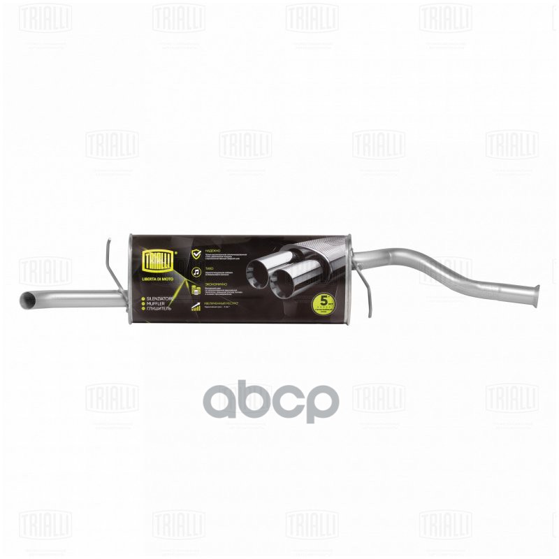 Глушитель для а/м Лада Granta (10-) осн. (алюм. сталь) TRIALLI EMM 0117 Trialli арт. EMM 0117