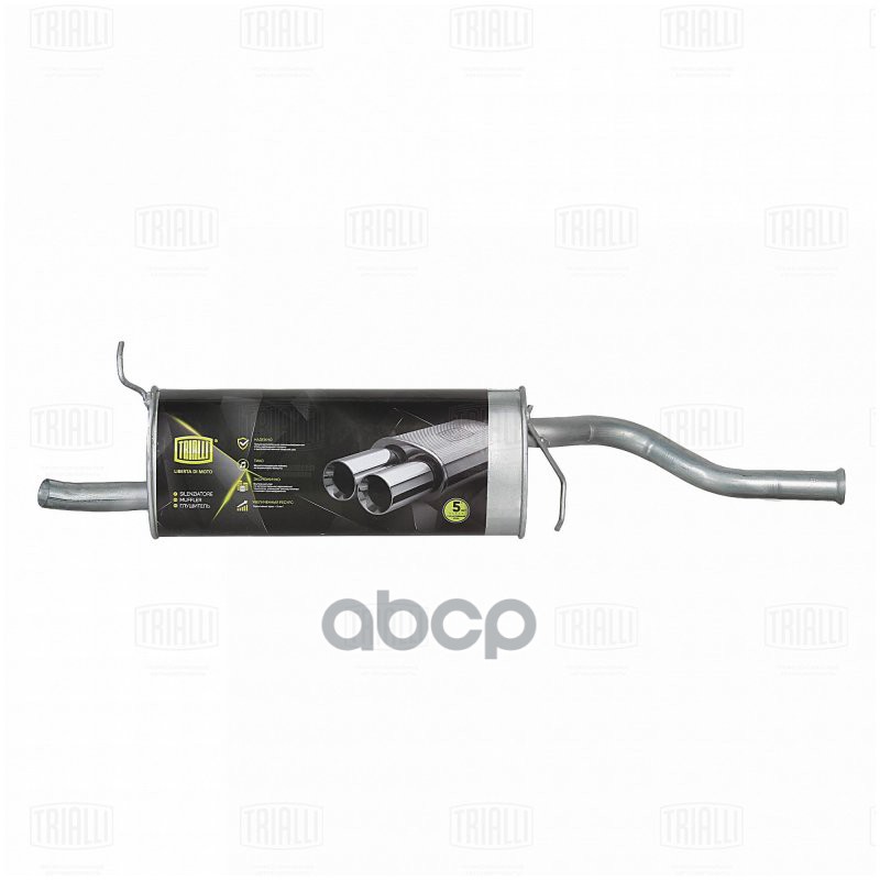 Глушитель для а/м Лада 2192 Kalina (13-) осн. (алюм. сталь) TRIALLI EMM 0132 Trialli арт. EMM 0132