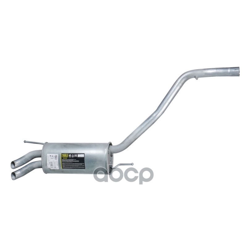 Глушитель Vw Transporter T4 (90-) 1.9D/2.4D Осн. (Алюм.сталь) 2 Патрубка (Emm 0408) Trialli арт. EMM0408