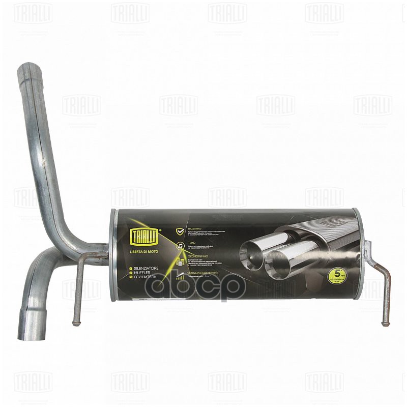 Глушитель Chevrolet Cruze (09-) 1.6i осн. (алюм. сталь) (EMM 0515) Trialli арт. EMM0515