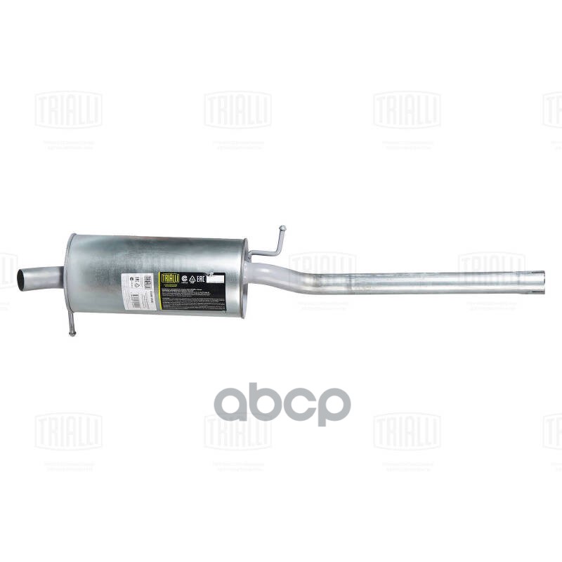 Глушитель VW Caddy (04-) 1.6i осн. (алюм. сталь) (EMM 0520) Trialli арт. EMM0520