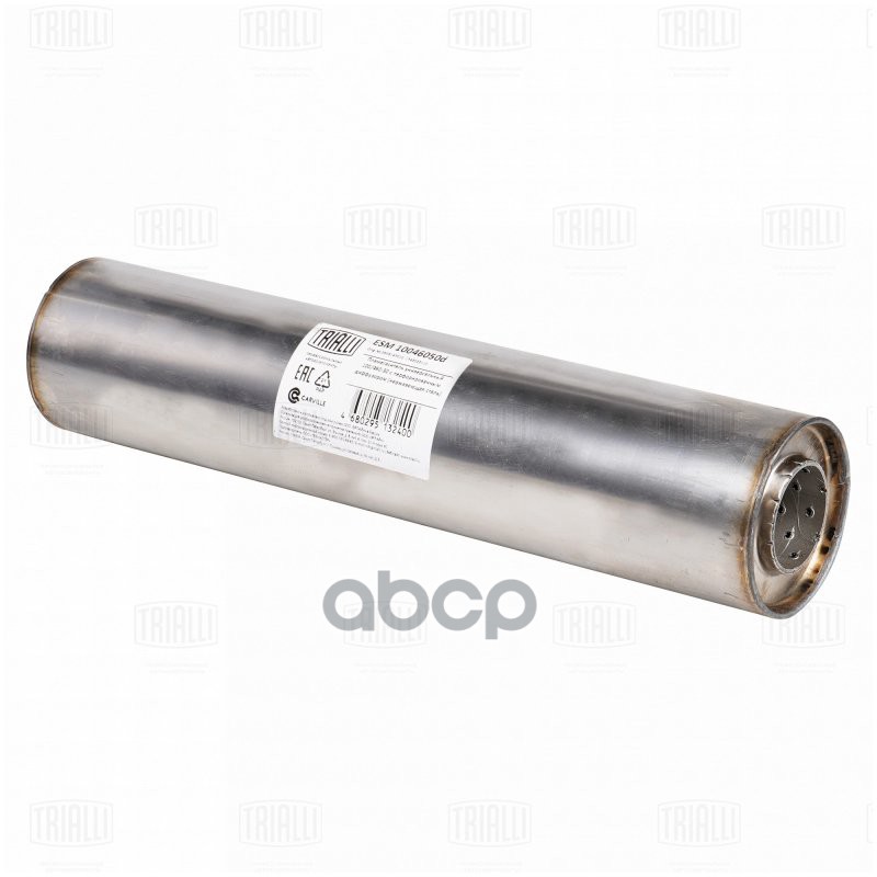 Пламегаситель Универсальный 100/460-50 С Перф. Диффузором (Нерж. Алюм. Сталь) Trialli арт. ESM10046050D