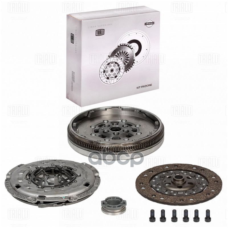 Сцепление в сборе для а/м VW Transporter T5 (03-) 1.9TDI (с компен. износа) (с двухмасс. маховиком) (с мех. муфтой) TRIALLI F...