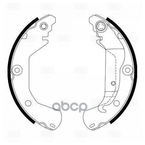 Колодки торм. Chevrolet Aveo T300 (11-) барабан. 230x41 R15 (GF 4542) Trialli арт. GF4542