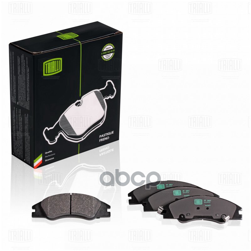 Колодки торм. Kia Spectra (00-)/Cerato (04-) диск. перед. (PF 0801) Trialli арт. PF0801