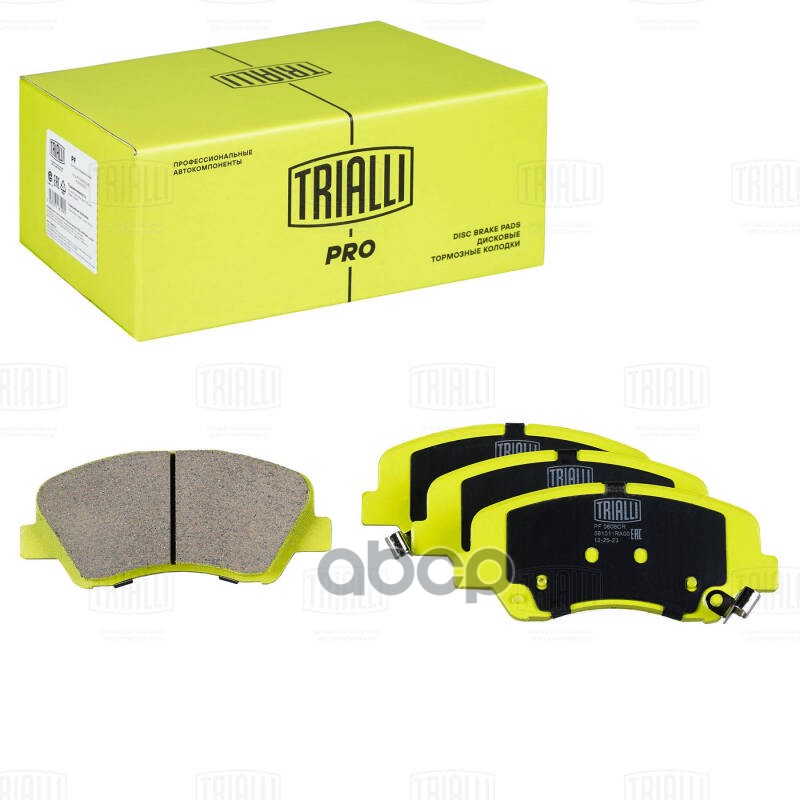 Колодки торм. Hyundai Solaris (10-)/Kia Rio (10-) диск. перед. (керам.) (PF 0806CR) PRO Trialli арт. PF0806CR