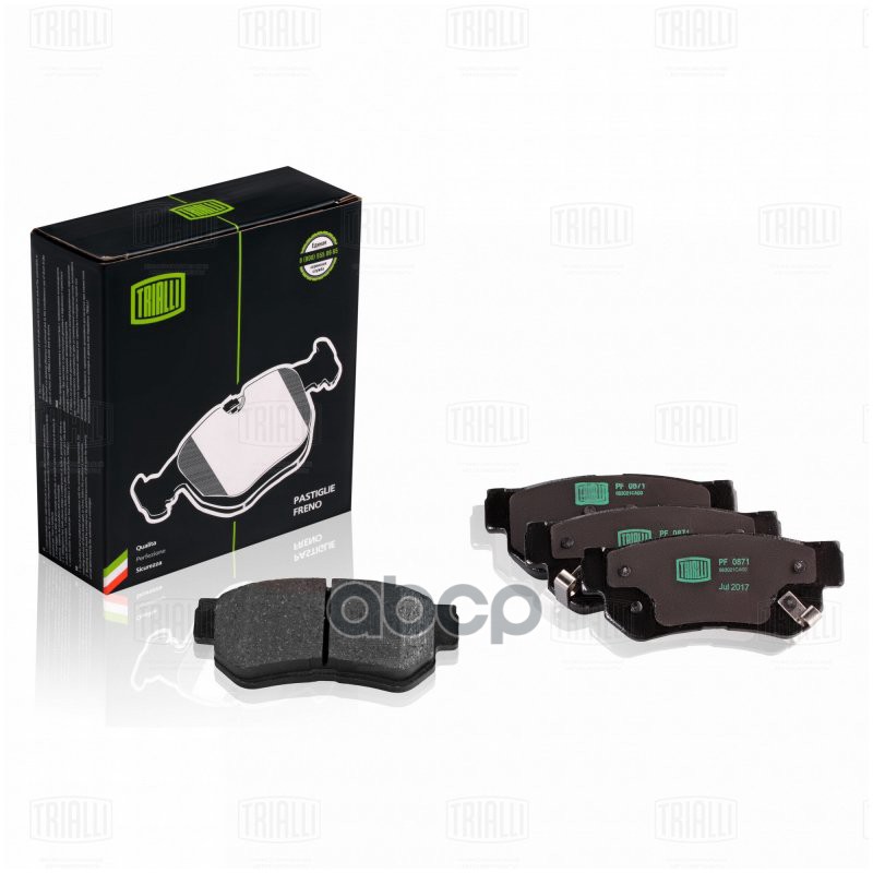Колодки торм. Hyundai Santa Fe (00-)/Getz (02-) диск. зад. (PF 0871) Trialli арт. PF0871