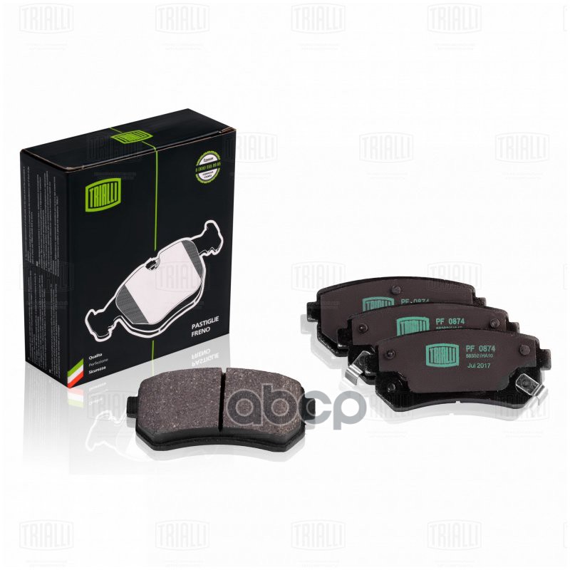 Колодки торм. Hyundai Accent III (05-)/Kia Rio II (05-) диск. зад. (PF 0874) Trialli арт. PF0874