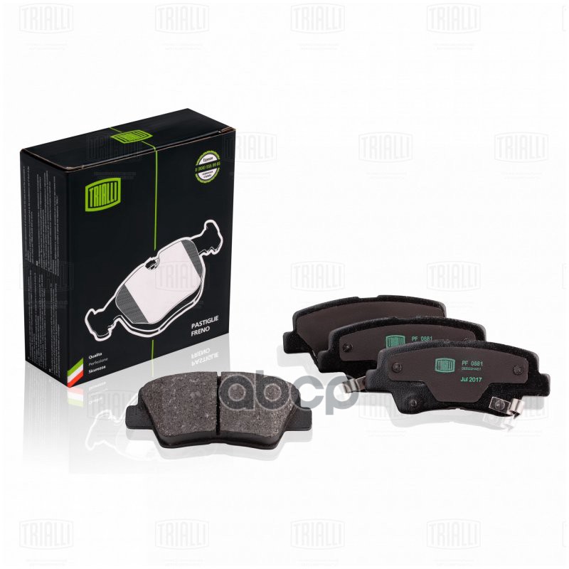 Колодки торм. диск. зад. Hyundai Solaris 10  PF0881 Trialli арт. PF0881