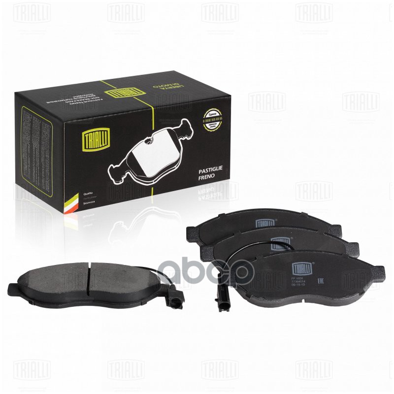 Колодки торм. Fiat Ducato (06-) диск. перед. 169х61 (в компл. с 2-мя датчиками) (PF 1609) Trialli арт. PF1609