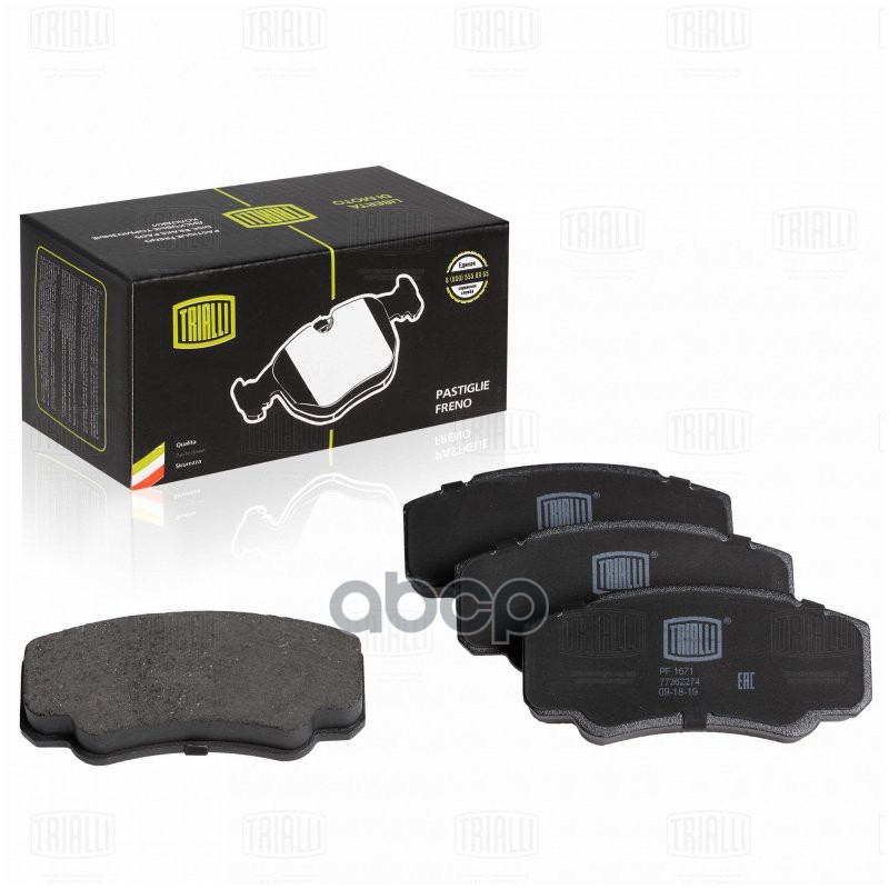 Колодки торм. Fiat Ducato (02-) диск. зад. т/с Brembo 109x50 (PF 1671) Trialli арт. PF1671