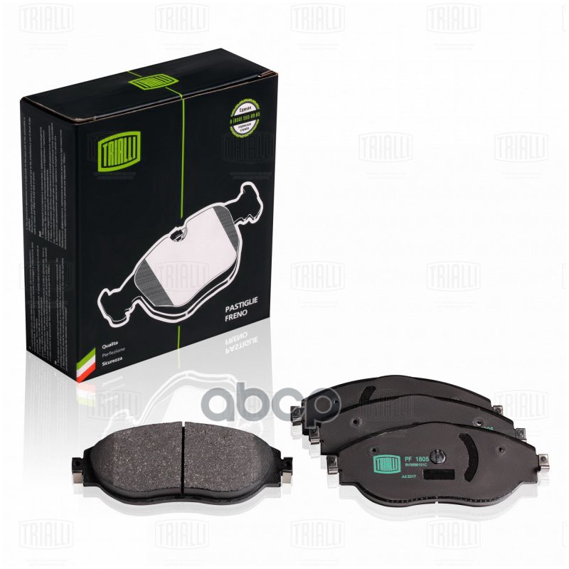 колодки дисковые передние! Skoda Octavia A7 13>, VW Golf VII 12> Trialli арт. PF1805
