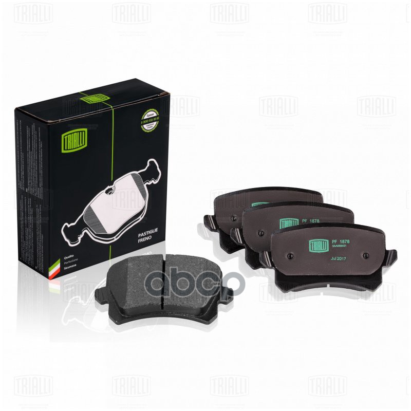 Колодки торм. VW Tiguan (08-) диск. зад. (PF 1878) Trialli арт. PF1878