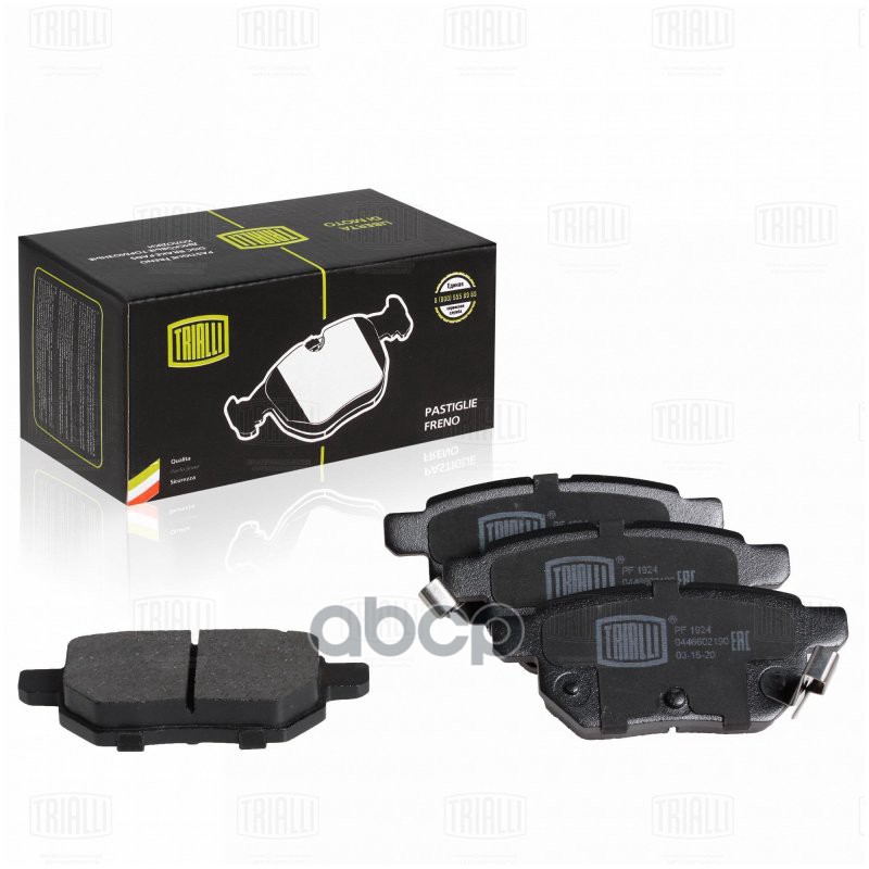Колодки торм. Toyota Corolla (06-)/Lifan Breez (07-)/X50 (15-) диск. зад. (PF 1924) Trialli арт. PF1924