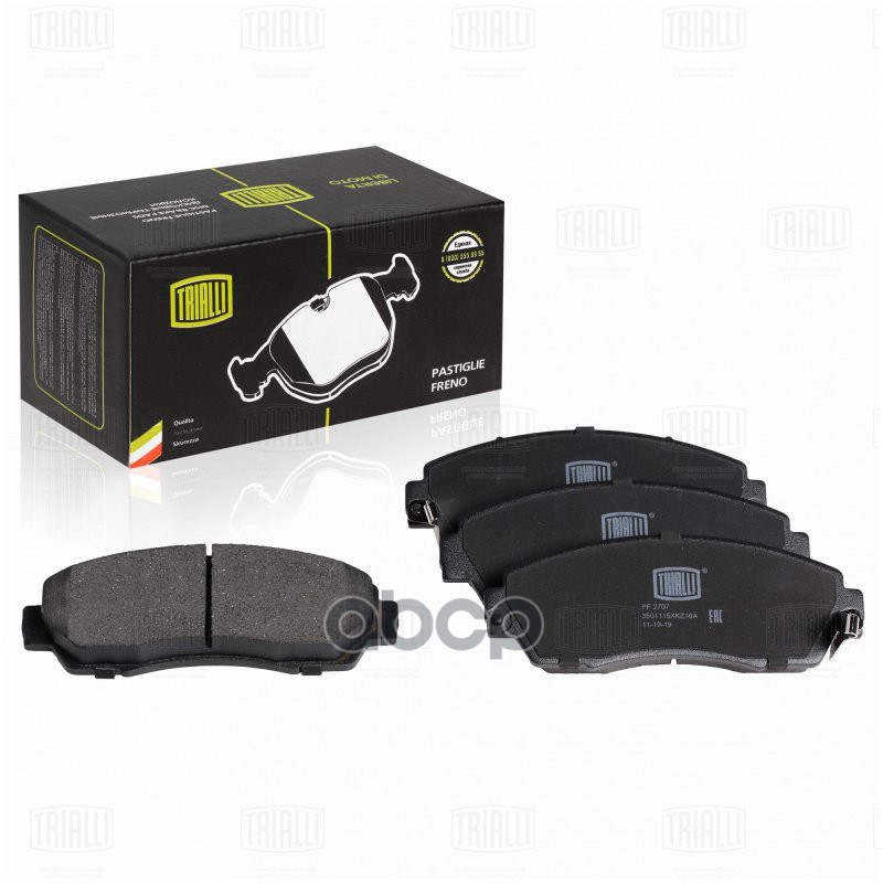 Колодки торм. Haval H6 (14-)/Honda CR-V (06-) диск. перед. (PF 2707) Trialli арт. PF2707