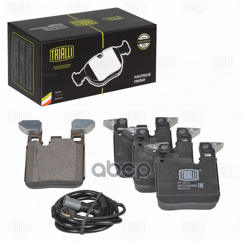 Колодки торм. для а/м BMW 1 (F20) (11-)/3 (F30) (11-) диск. зад. (M Sport) (кмп. с датч.) (PF 4013) Trialli арт. pf-4013