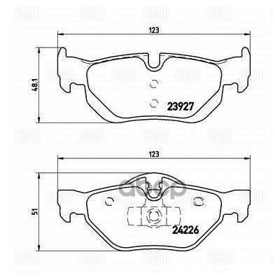 Колодки торм. для а м BMW 1 (E81-88) (06-) 3 (E90-93) (05-) X1 (E84) (09-) диск. зад. (PF 4014) Trialli арт. PF4014