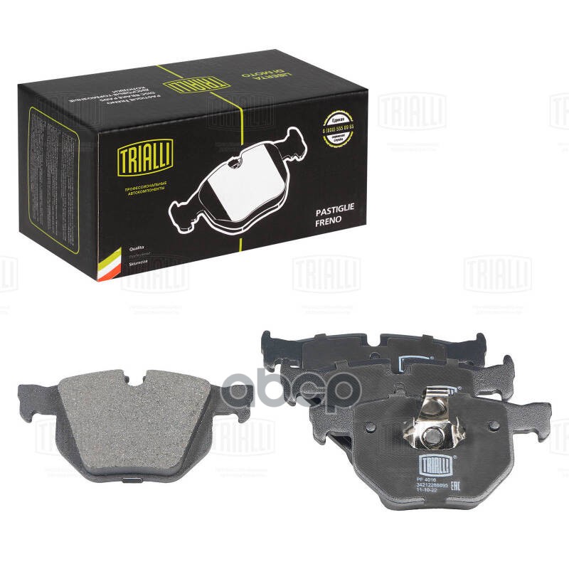 Колодки торм. BMW 3 (E90) (05-) диск. зад. (PF 4016) Trialli арт. PF4016