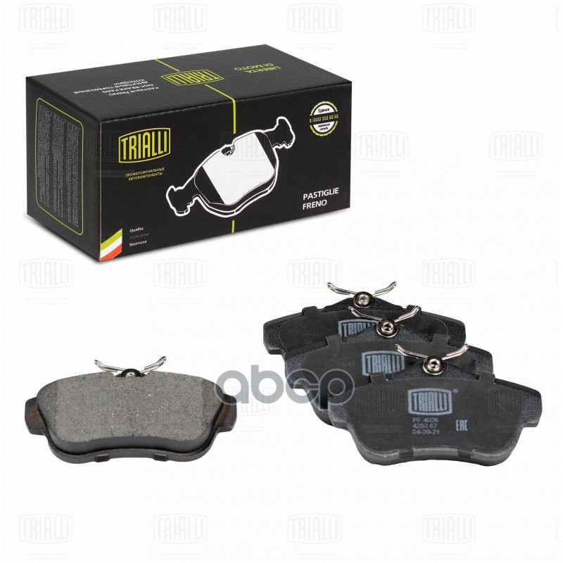 Колодки торм. Peugeot Expert (07-)/Citroen Jumpy (07-) диск. зад. (PF 4026) Trialli арт. PF4026
