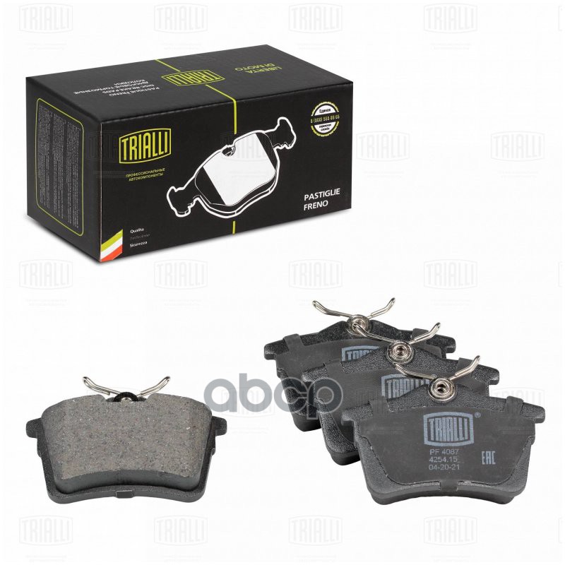 Колодки торм. Peugeot 308 (07-)/Partner (08-)/Citroen Berlingo (08-) диск. зад. (PF 4087) Trialli арт. PF4087