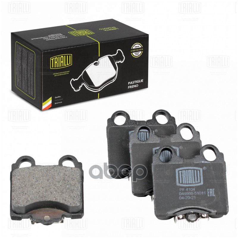 Колодки торм. Lexus GS (97-)/IS (01-) диск. зад. (PF 4104) Trialli арт. PF4104