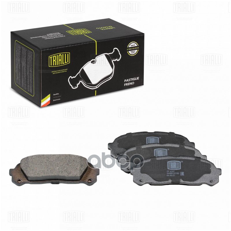 Колодки торм. для а/м Toyota Mark II/Chaser/Cresta X100 (96-) диск. зад. (PF 4107) Trialli арт. pf-4107