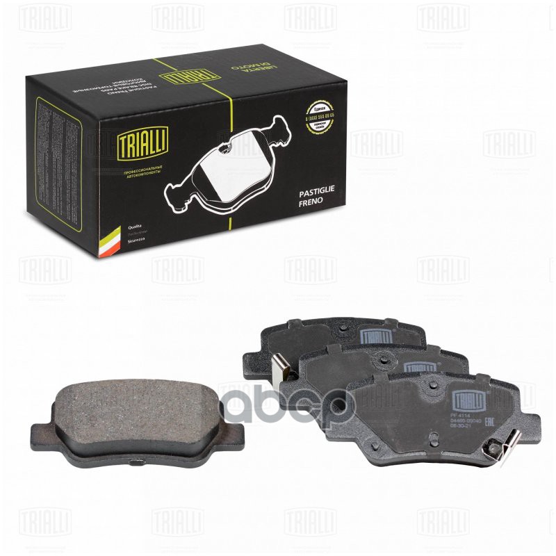 Колодки торм. Toyota Avensis (09-) диск. зад. (PF 4114) Trialli арт. PF4114