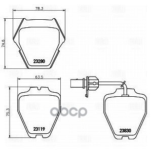 Колодки торм. для а/м Audi A6 (97-)/Allroad (00-) диск. перед. т/с TRW (кмпл. с 2 датч.) (PF 4169) Trialli арт. pf-4169