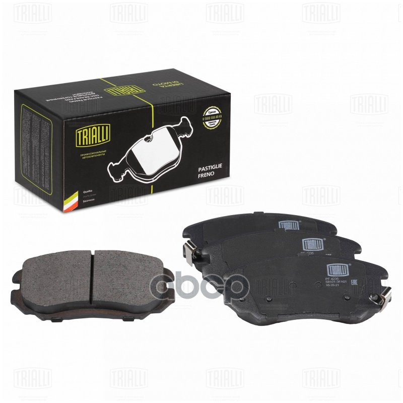 Колодки торм. Hyundai Sonata (NF) (05-) диск. перед. (PF 4235) Trialli арт. PF4235