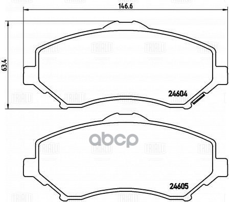 Колодки торм. для а/м Jeep Wrangler (07-)/Chrysler Voyager (07-) диск. перед. TRIALLI PF 4243 Trialli арт. PF 4243