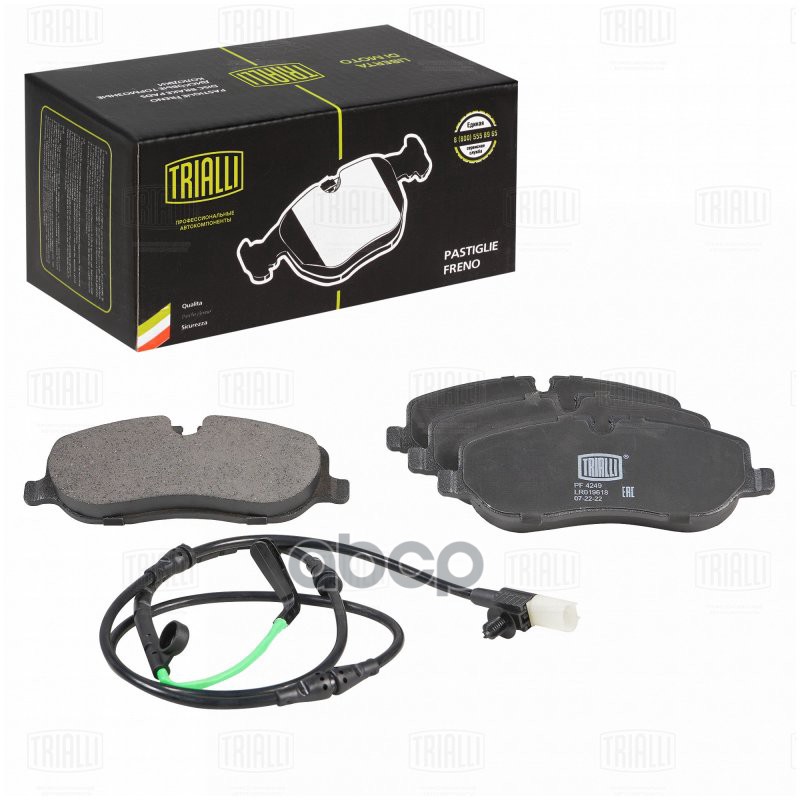 Колодки торм. Land Rover Discovery 3 (04-) диск. перед. (в компл. с датчиком) (PF 4249) Trialli арт. PF4249
