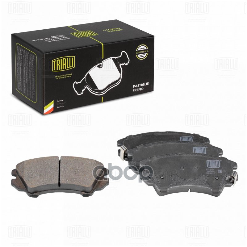 Колодки торм. для а/м Opel Astra J (10-)/Insignia (08-)/Zafira C (11-) диск. перед. (PF 4314) Trialli арт. pf-4314