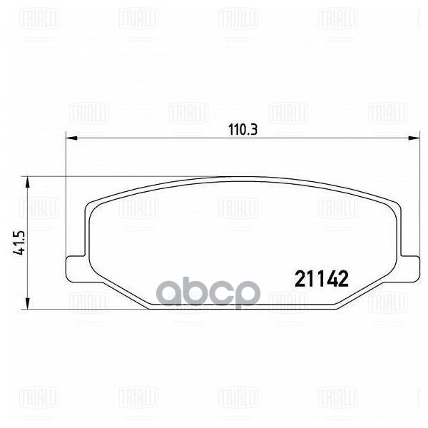 Колодки торм. Suzuki Jimny (98-) диск. перед. (PF 4331) Trialli арт. PF4331