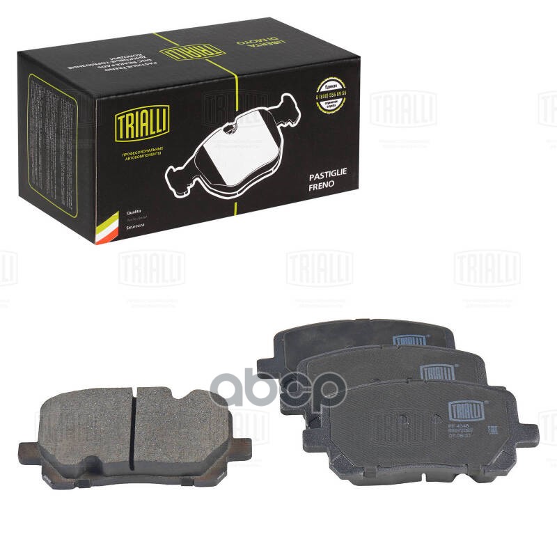 Колодки торм. Toyota Avensis Verso (01-) диск. перед. (PF 4348) Trialli арт. PF4348