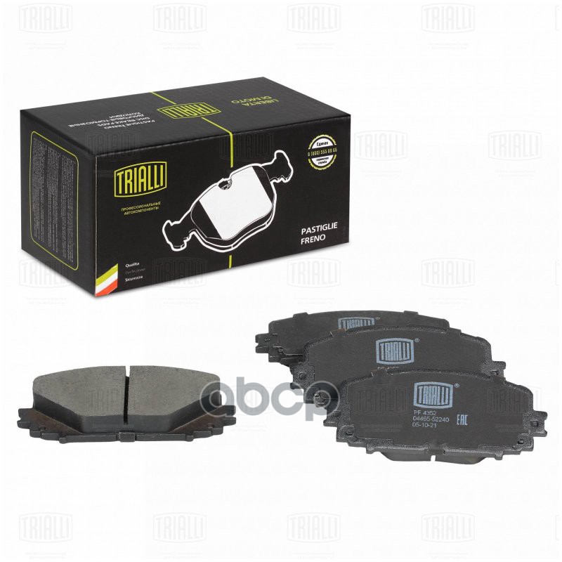 Колодки торм. Toyota Yaris (05-) диск. перед. т/с Advics (PF 4352) Trialli арт. PF4352