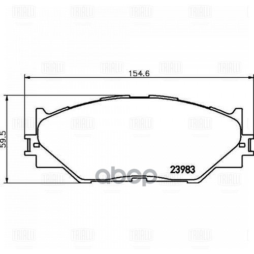 Колодки торм. Lexus IS (05-) диск. перед. (PF 4359) Trialli арт. PF4359