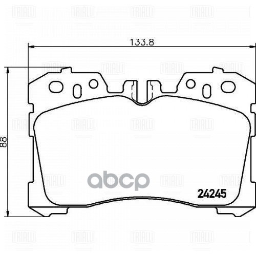 Колодки торм. Lexus LS (06-) диск. перед. (PF 4367) Trialli арт. PF4367
