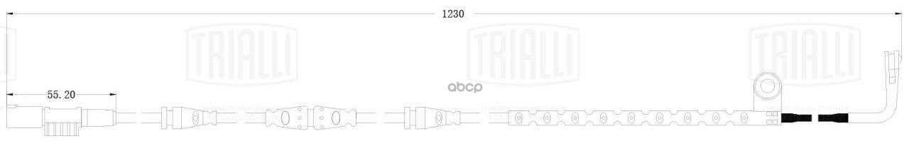 Датчик износа колодок для а/м Land Rover Range Rover Sport I (05-) перед. L=1230 (PFS 0165) Trialli арт. pfs-0165