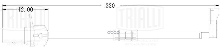 Датчик износа колодок Audi A6 (11-) перед. L=330 (PFS 0211) Trialli арт. PFS0211