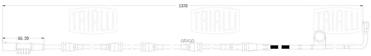 Датчик износа колодок Land Rover Discovery IV (09-) перед. L=1370 (PFS 4254) Trialli арт. PFS4254