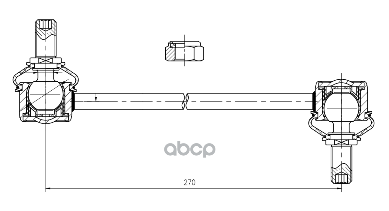 Стойка стабилизатора Kia Optima (10-) (перед.) (SP 0835) Trialli арт. SP0835