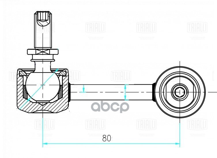 Стойка стабилизатора Mitsubishi ASX (10-)/Outlander (06-) (задн.прав.) (SP 1127) Trialli арт. SP1127