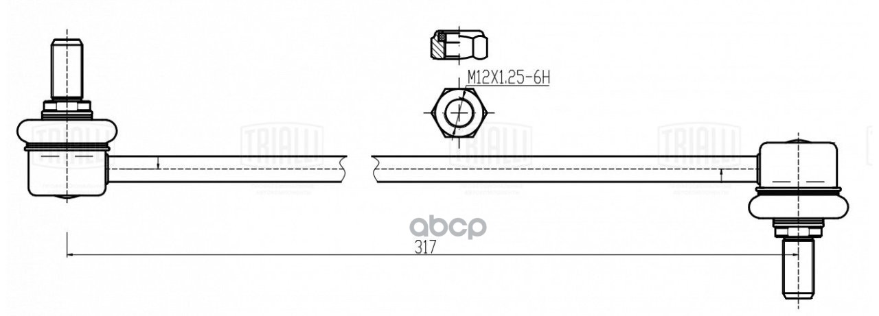 Стойка стабилизатора для а/м Honda CR-V (06-) (перед.) (SP 2301) Trialli арт. sp-2301