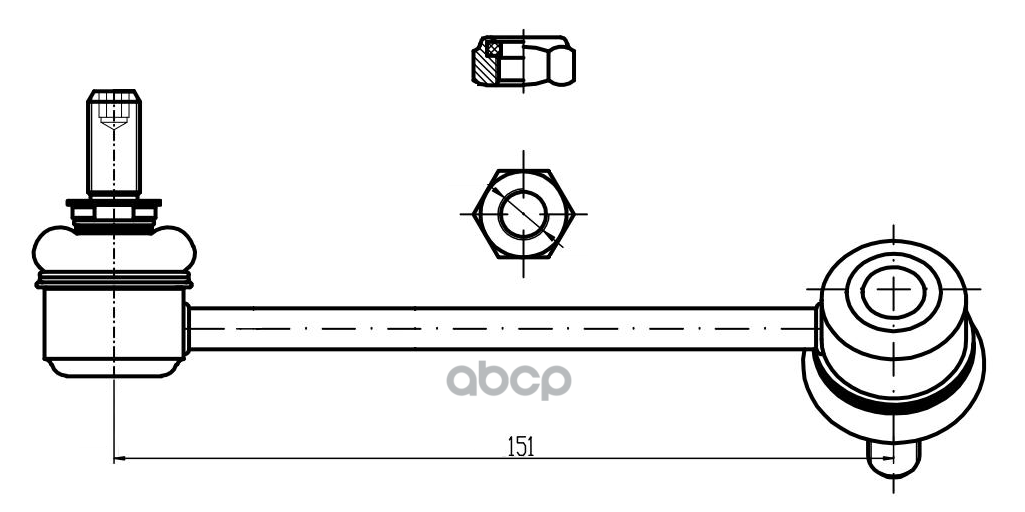 Стойка стабилизатора Great Wall Hover (05-) (перед.прав.) (SP 3006) Trialli арт. SP3006