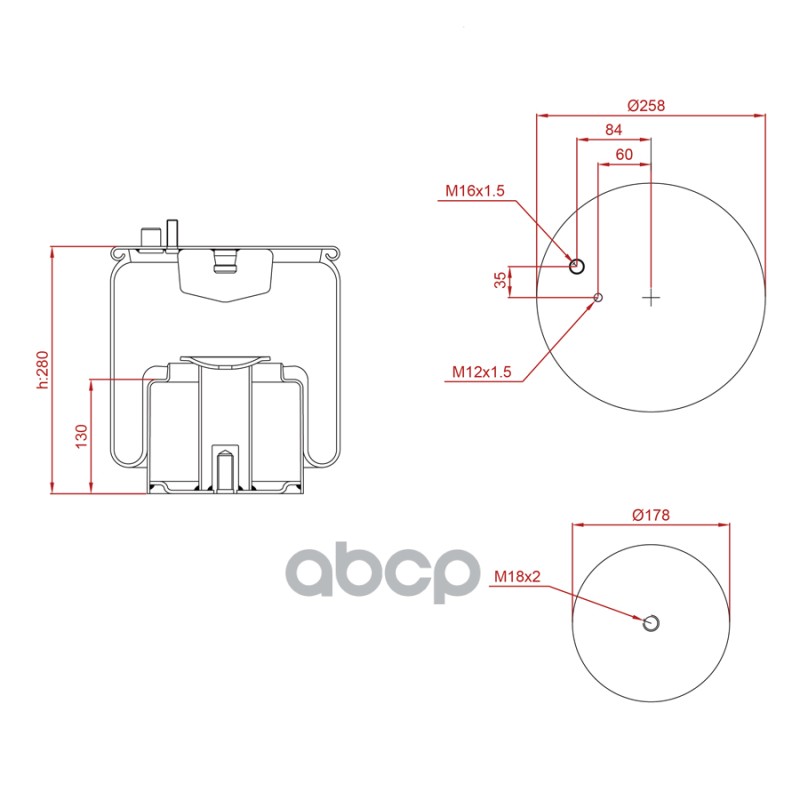 Подушка Воздушная Со Стаканом Truck Expert арт. ED14884-K