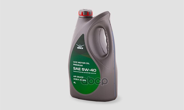UAZ Масло моторное УАЗ Motor Oil Premium 5W-40 синтетическое 4 л 000101004054002