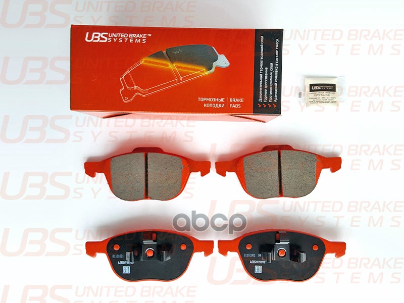 Тормозные колодки FORD FOCUS II 04-/III 11-/KUGA I 08-/II 13-/ECOSPORT 14-/MAZDA 3 03-/09-/VOLVO S40 UBS арт. b1101001