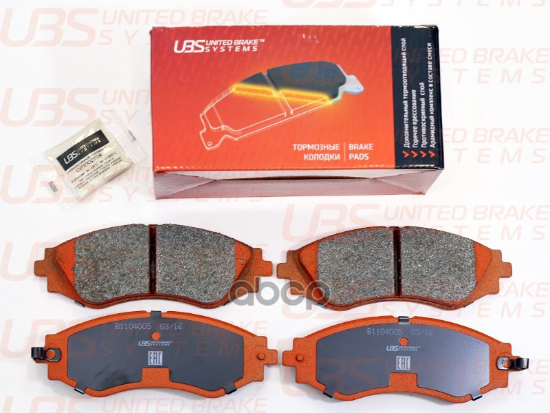 Тормозные Колодки Daewoo Nexia 1.5 16V 03-08/Chevrolet Lanos 1.6 16V 96-Передние UBS арт. b1104005