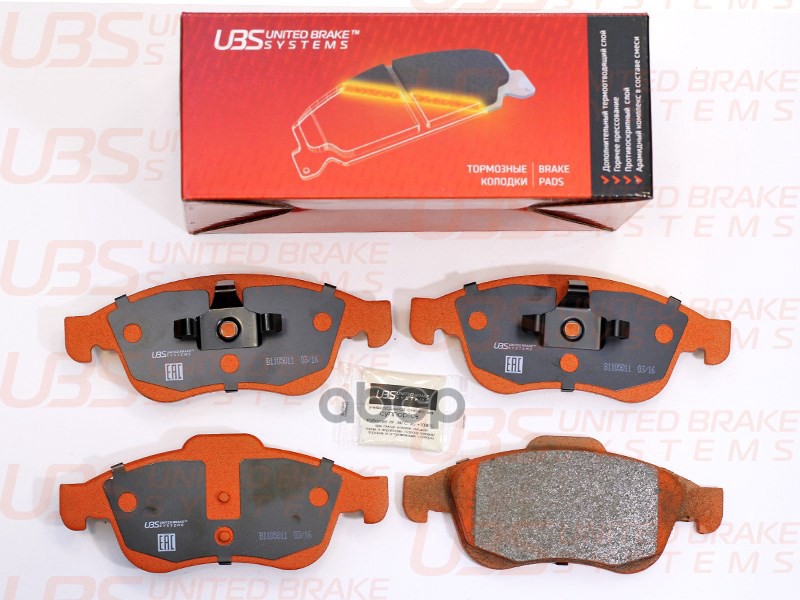 Тормозные колодки VESTA SPORT/RENAULT DUSTER 10-/12-/FLUENCE 10-/NISS TERRANO III 14-(ESP+)/MEGANE I UBS арт. b1105011