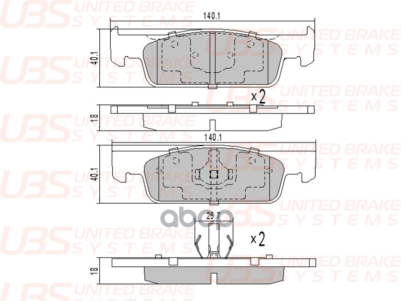 Тормозные колодки для Renault DACIA LOGAN II 12-/13- 1.2/1.2 LPG/1.5 dCi/TCe 90 /Renault DACIA LOGAN UBS арт. b1105019